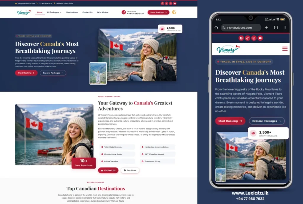 Canada.Vismarztours.com