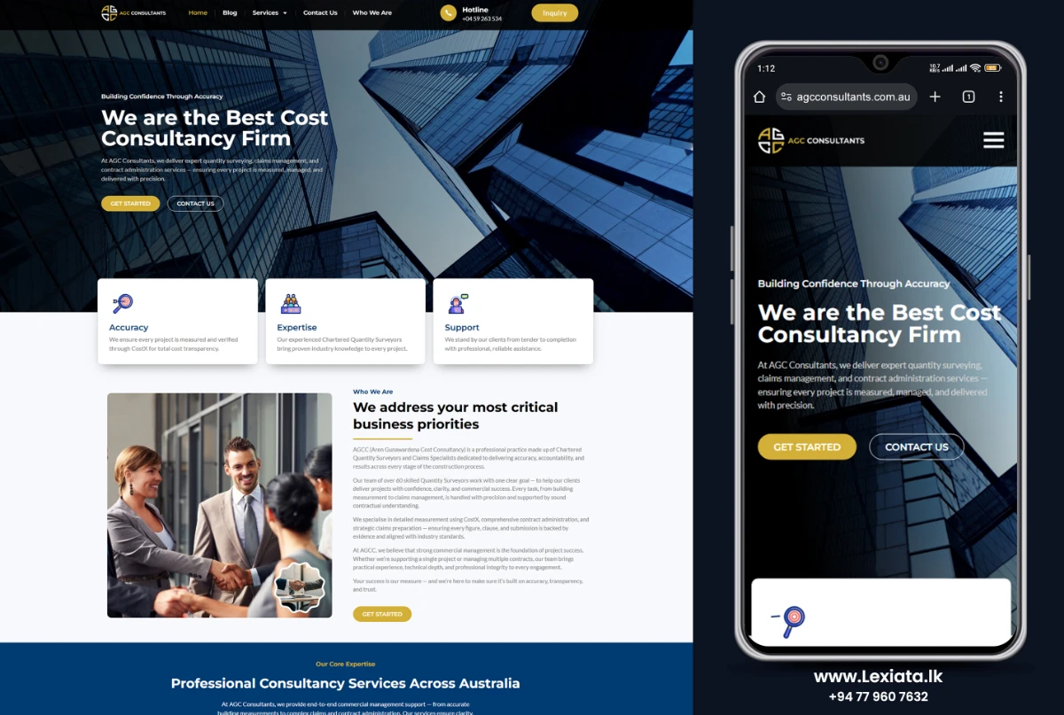 agcconsultants.com | Lexiata Web Design Sri Lanka - 2026