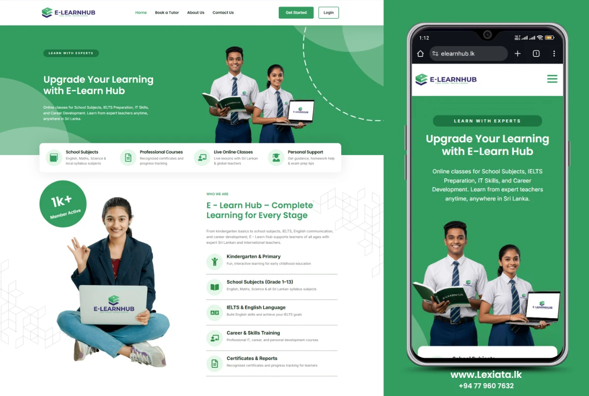 elearnhub.lk | Lexiata Web Design Sri Lanka - 2026