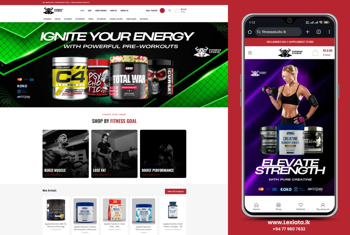fitnessstudio.lk | Lexiata Web Design Sri Lanka - 2026