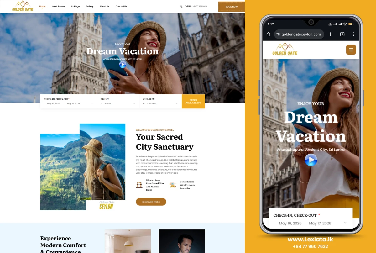 goldengateceylon | Lexiata Web Design Sri Lanka - 2026