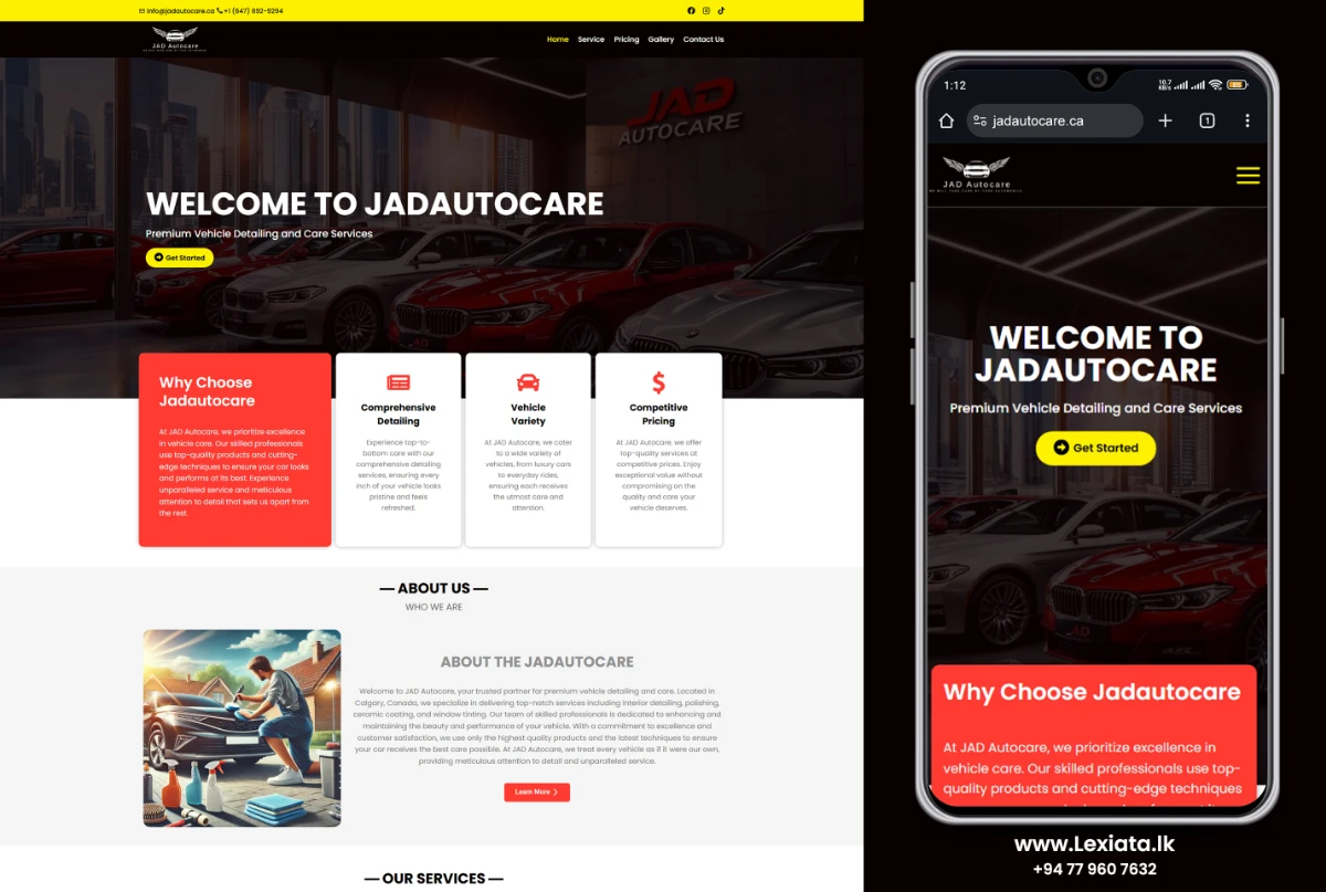 jadautocare.ca | Lexiata Web Design Sri Lanka - 2026