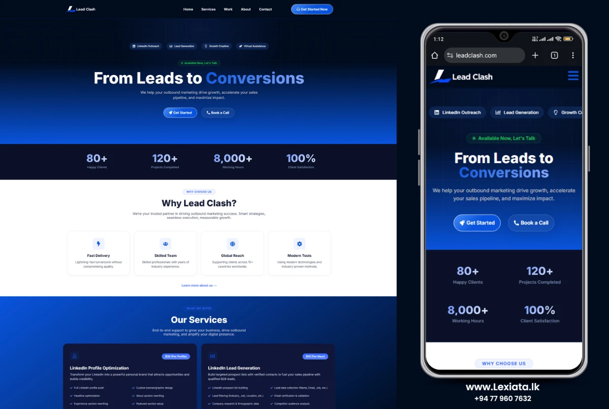 leadclash | Lexiata Web Design Sri Lanka - 2026