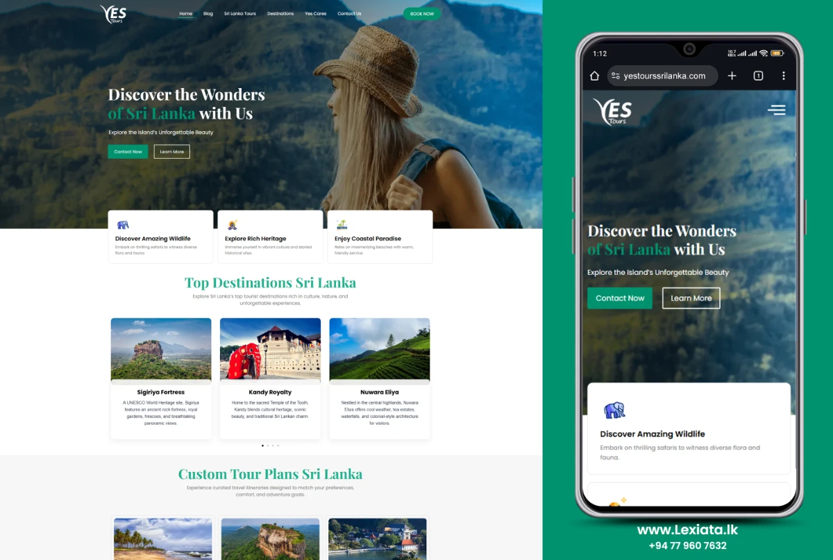 yestourssrilanka | Lexiata Web Design Sri Lanka - 2026